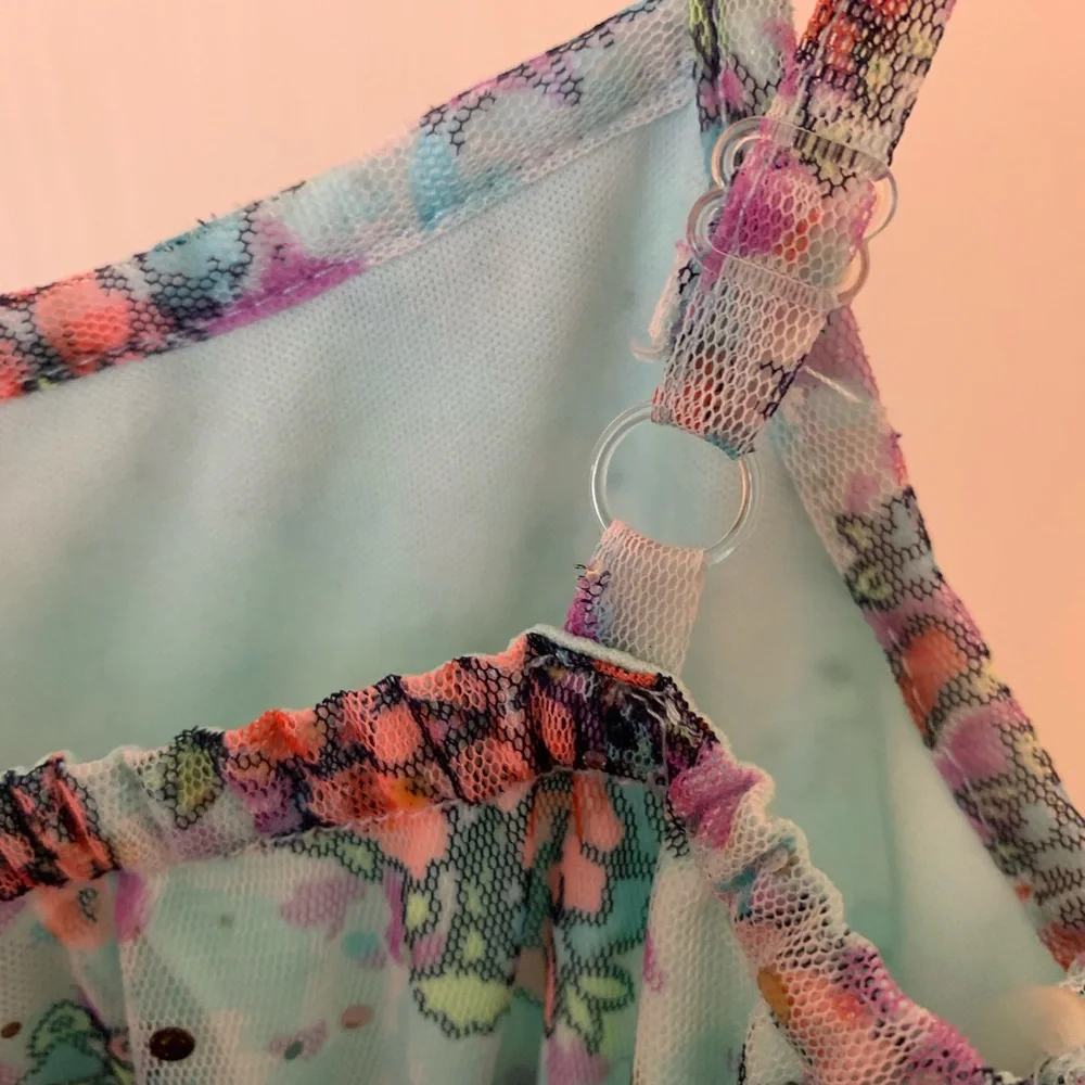 Justice ruffed dress size 7